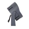 GLOBOSTAR® FLOODNIGMA 90396 Προβολέας Σποτ Wall Washer με Αντιθαμβωτική Γρίλια LED 24W 1920lm 30° DC 24V Αδιάβροχο IP65 Πολύχρωμο RGBW Dimmable DMX512 - Bridgelux SMD Chip - Γκρι Ανθρακί - Μ15 x Π15 x Υ9.1cm - 3 Χρόνια Εγγύηση