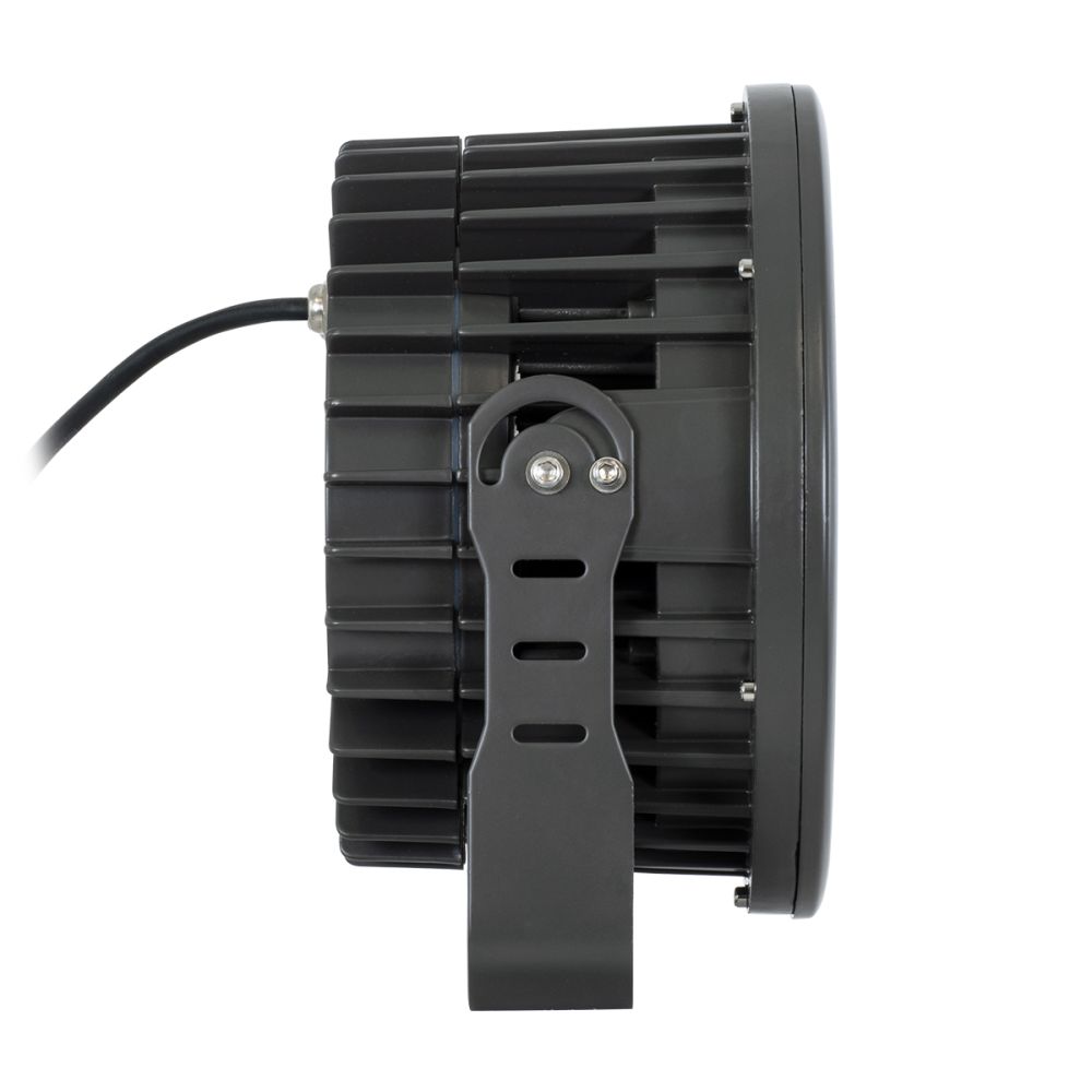 GLOBOSTAR® FLOODNEVA 90397 Προβολέας Σποτ Wall Washer LED 54W 4590lm 30° DC 24V Αδιάβροχο IP65 Ultra Θερμό Λευκό 2200K Dimmable - Bridgelux SMD Chip - Μαύρο - Μ24.5 x Π24.5 x Υ14.7cm - 3 Χρόνια Εγγύηση