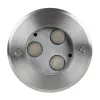 GLOBOSTAR® UNDERWATERHUNI 90414 Υποβρύχιο Χωνευτό Σποτ για Σιντριβάνια/Πισίνες LED 3W 270lm 30° DC 24V Αδιάβροχο IP68 Θερμό Λευκό 2700K Dimmable - Bridgelux SMD Chip - Ανοξείδωτο Ατσάλι SS304 - Μ10 x Π10 x Υ7.5cm / Q9cm - 3 Χρόνια Εγγύηση