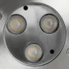 GLOBOSTAR® UNDERWATERHUNI 90414 Υποβρύχιο Χωνευτό Σποτ για Σιντριβάνια/Πισίνες LED 3W 270lm 30° DC 24V Αδιάβροχο IP68 Θερμό Λευκό 2700K Dimmable - Bridgelux SMD Chip - Ανοξείδωτο Ατσάλι SS304 - Μ10 x Π10 x Υ7.5cm / Q9cm - 3 Χρόνια Εγγύηση