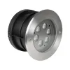 GLOBOSTAR® UNDERWATERYUNI 90417 Υποβρύχιο Χωνευτό Σποτ για Σιντριβάνια/Πισίνες LED 6W 540lm 30° DC 24V Αδιάβροχο IP68 Θερμό Λευκό 2700K Dimmable - Bridgelux SMD Chip - Ανοξείδωτο Ατσάλι SS304 - Μ14.6 x Π14.6 x Υ9cm / Q13.3cm - 3 Χρόνια Εγγύηση