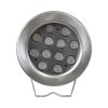 GLOBOSTAR® UNDERWATERJERRY 90424 Υποβρύχιο Επιφανειακό Σποτ για Σιντριβάνια/Πισίνες LED 12W 1200lm 30° DC 24V Αδιάβροχο IP68 Ψυχρό Λευκό 6000K Dimmable - Bridgelux SMD Chip - Ανοξείδωτο Ατσάλι 304 - Μ14.5 x Π7 x Υ19cm - 3 Χρόνια Εγγύηση