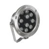 GLOBOSTAR® UNDERWATERJERRY 90425 Υποβρύχιο Επιφανειακό Σποτ για Σιντριβάνια/Πισίνες LED 12W 1200lm 30° DC 24V Αδιάβροχο IP68 Πολύχρωμο RGBW Dimmable DMX512 - Bridgelux SMD Chip - Ανοξείδωτο Ατσάλι 304 - Μ14.5 x Π7 x Υ19cm - 3 Χρόνια Εγγύηση
