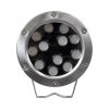GLOBOSTAR® UNDERWATERJERRY 90425 Υποβρύχιο Επιφανειακό Σποτ για Σιντριβάνια/Πισίνες LED 12W 1200lm 30° DC 24V Αδιάβροχο IP68 Πολύχρωμο RGBW Dimmable DMX512 - Bridgelux SMD Chip - Ανοξείδωτο Ατσάλι 304 - Μ14.5 x Π7 x Υ19cm - 3 Χρόνια Εγγύηση