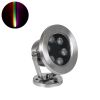 GLOBOSTAR® UNDERWATER-DEDY 90428 Υποβρύχιο Επιφανειακό Σποτ για Σιντριβάνια/Πισίνες LED 6W 510lm 30° DC 24V Αδιάβροχο IP68 RGBW DMX512 Dimmable - Ανοξείδωτο Ατσάλι 304 - Μ12 x Π7.5 x Υ14.5cm - 3 Χρόνια Εγγύηση