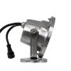 GLOBOSTAR® UNDERWATER-DEDY 90428 Υποβρύχιο Επιφανειακό Σποτ για Σιντριβάνια/Πισίνες LED 6W 510lm 30° DC 24V Αδιάβροχο IP68 RGBW DMX512 Dimmable - Ανοξείδωτο Ατσάλι 304 - Μ12 x Π7.5 x Υ14.5cm - 3 Χρόνια Εγγύηση
