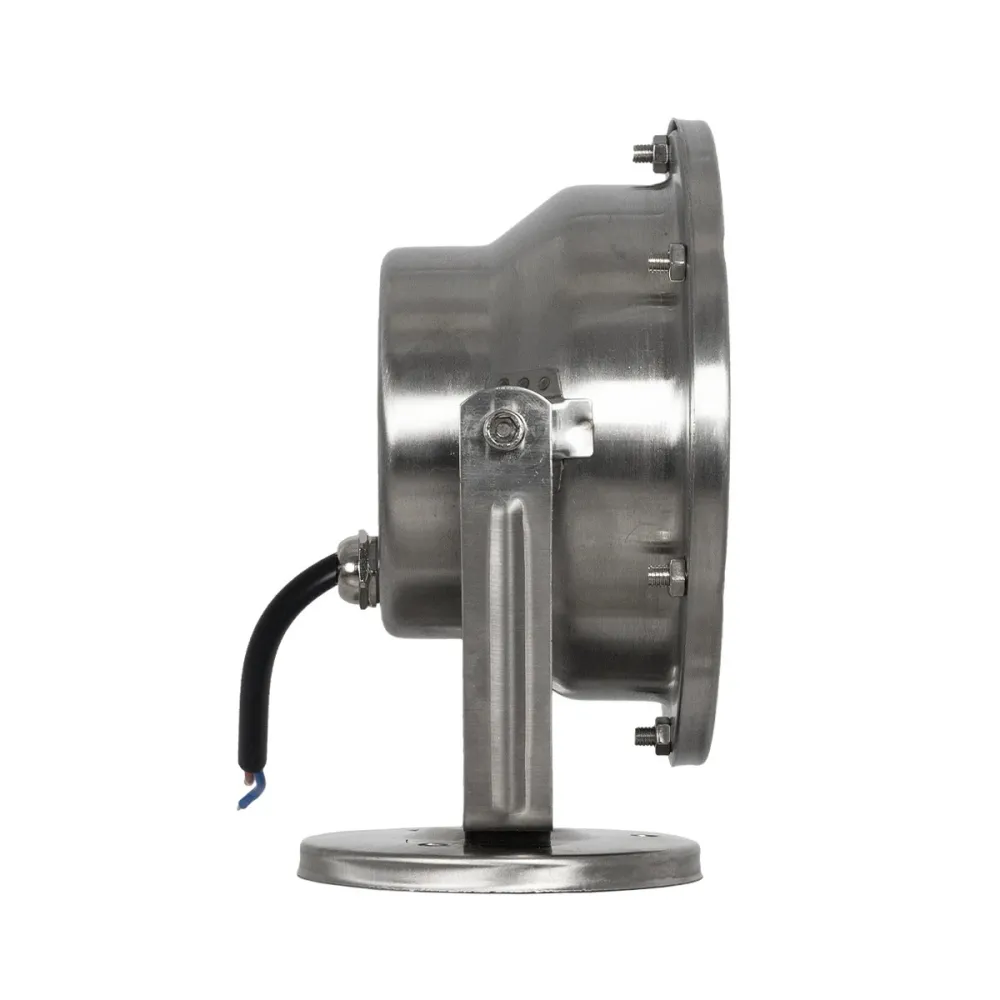 GLOBOSTAR® UNDERWATER-DENIS 90429 Υποβρύχιος Προβολέας Σποτ για Σιντριβάνια/Πισίνες LED 12W 1080lm 30° DC 24V Αδιάβροχο IP68 Θερμό Λευκό 2700K Dimmable - Ανοξείδωτο Ατσάλι 304 - Μ14.5 x Π7 x Υ17cm - 3 Χρόνια Εγγύηση