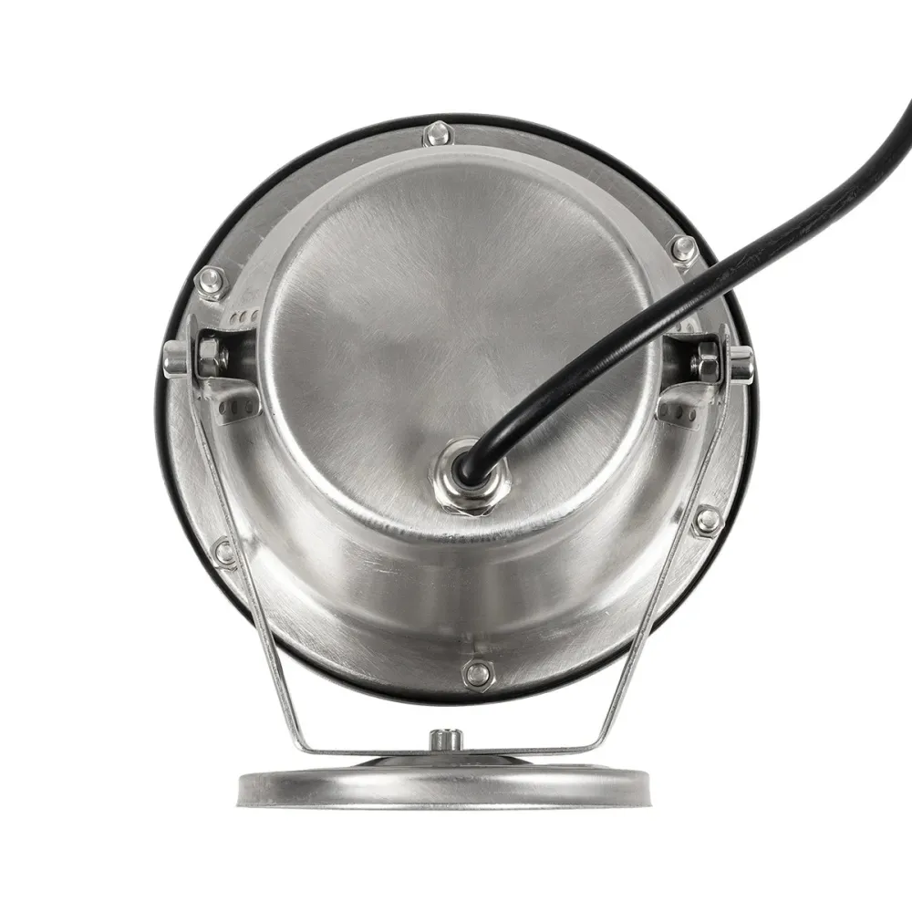 GLOBOSTAR® UNDERWATER-DENIS 90429 Υποβρύχιος Προβολέας Σποτ για Σιντριβάνια/Πισίνες LED 12W 1080lm 30° DC 24V Αδιάβροχο IP68 Θερμό Λευκό 2700K Dimmable - Ανοξείδωτο Ατσάλι 304 - Μ14.5 x Π7 x Υ17cm - 3 Χρόνια Εγγύηση