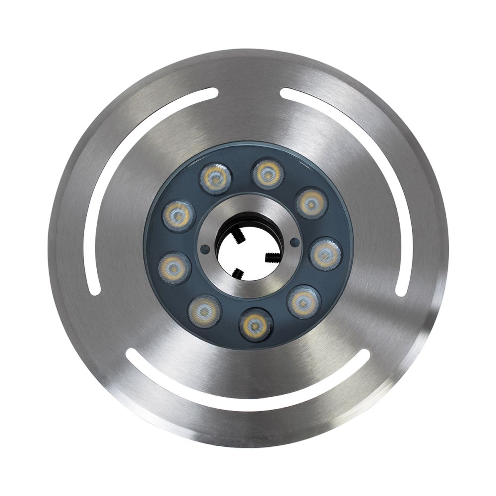 GloboStar® UNDERWATER-DENIS 90433 Υποβρύχιο Χωνευτό Φωτιστικό Σποτ Ειδικό για Σιντριβάνια - Πισίνες - Τζακούζι LED 9W 900lm 30° DC 24V Αδιάβροχο IP68 Φ21 x Υ7.5cm Ψυχρό Λευκό 6000K - Ανοξείδωτο Ατσάλι SS304 - 3 Years Warranty