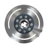 GloboStar® UNDERWATER-DENIS 90433 Υποβρύχιο Χωνευτό Φωτιστικό Σποτ Ειδικό για Σιντριβάνια - Πισίνες - Τζακούζι LED 9W 900lm 30° DC 24V Αδιάβροχο IP68 Φ21 x Υ7.5cm Ψυχρό Λευκό 6000K - Ανοξείδωτο Ατσάλι SS304 - 3 Years Warranty