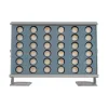GLOBOSTAR® FLOODHENO 999-0263 Προβολέας Σποτ Wall Washer LED 24W 2040lm 30° AC 220-240V Αδιάβροχο IP67 Ultra Θερμό Λευκό 2200K - Bridgelux SMD Chip - Γκρι - Μ24 x Π11 x 16.5cm - 3 Χρόνια Εγγύηση
