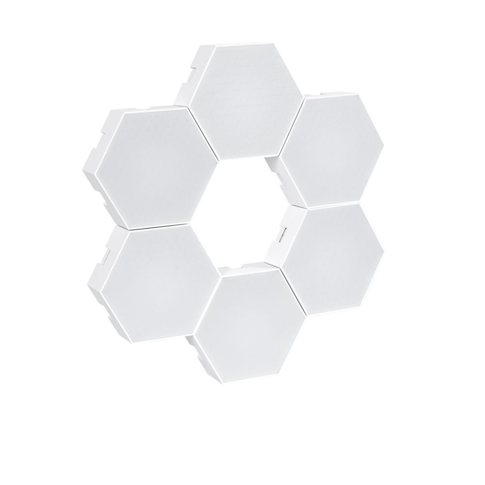 GloboStar® DIGIOCTA 90448 Σετ 6 Ψηφιακων LED RGB Φωτιστικών Κυψελών με Ψηφιακό Controller με WiFi Smart APP & Ασύρματο Χειριστήριο RF 2.4Ghz - LED SMD 5050 9W/Σετ 84PIXEL/Σετ 720lm/Σετ 120° DC 5V με USB 2.0 IP20 Πολύχρωμο RGB - Dimmable - Μ10.5 x Π10.