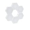 GloboStar® DIGIOCTA 90448 Σετ 6 Ψηφιακων LED RGB Φωτιστικών Κυψελών με Ψηφιακό Controller με WiFi Smart APP & Ασύρματο Χειριστήριο RF 2.4Ghz - LED SMD 5050 9W/Σετ 84PIXEL/Σετ 720lm/Σετ 120° DC 5V με USB 2.0 IP20 Πολύχρωμο RGB - Dimmable - Μ10.5 x Π10.