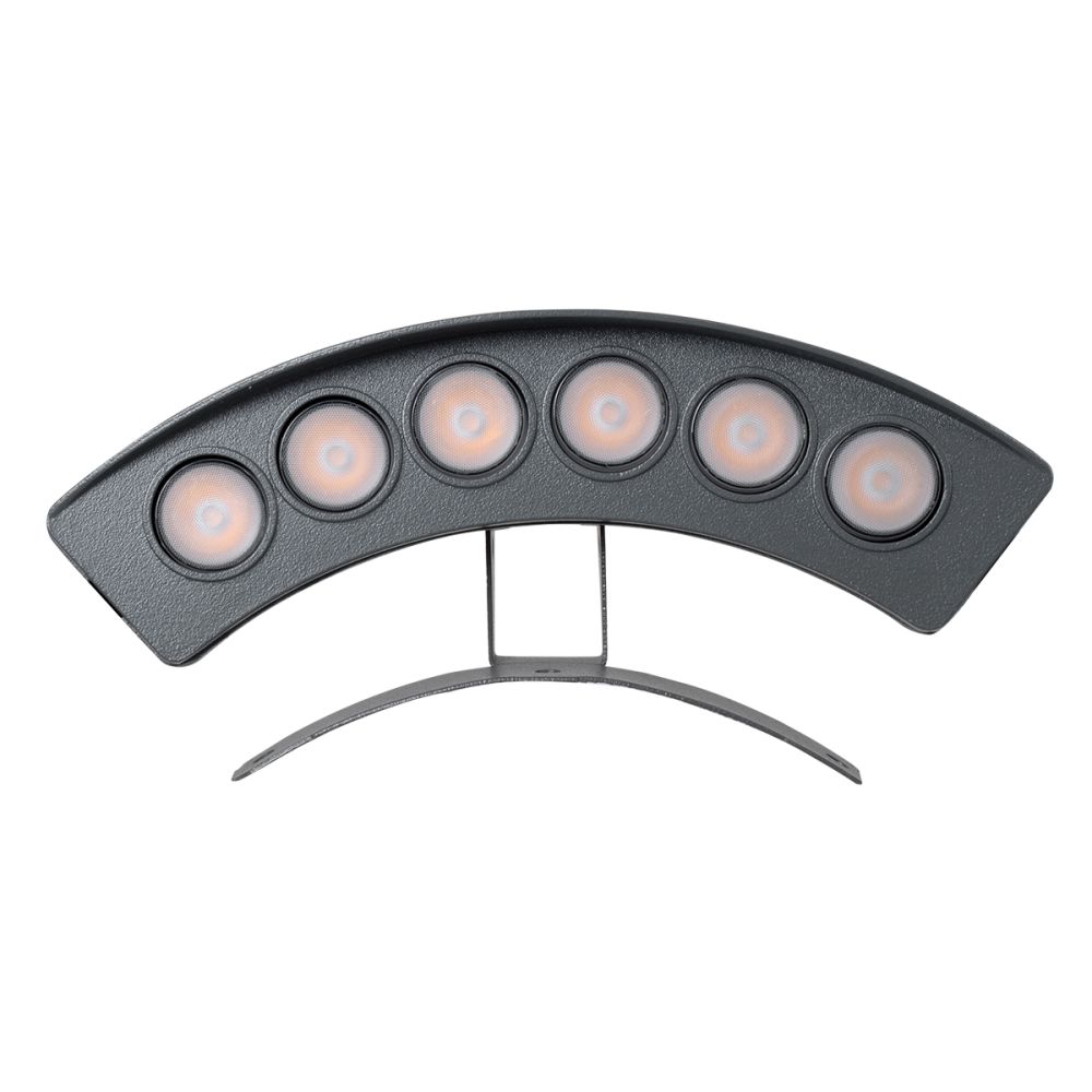 GLOBOSTAR® TREEPLANTE 90456 Κυρτή Μπάρα Φωτισμού Wall Washer για Φυτά - Δέντρα LED 6W 660lm 15° DC 24V Αδιάβροχο IP67 Θερμό Λευκό 2700K Dimmable - Bridgelux SMD Chip - Γκρι Ανθρακί - Μ17.5 x Π4.5 x Υ8cm - 3 Χρόνια Εγγύηση