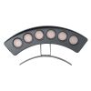 GLOBOSTAR® TREEPLANTE 90456 Κυρτή Μπάρα Φωτισμού Wall Washer για Φυτά - Δέντρα LED 6W 660lm 15° DC 24V Αδιάβροχο IP67 Θερμό Λευκό 2700K Dimmable - Bridgelux SMD Chip - Γκρι Ανθρακί - Μ17.5 x Π4.5 x Υ8cm - 3 Χρόνια Εγγύηση