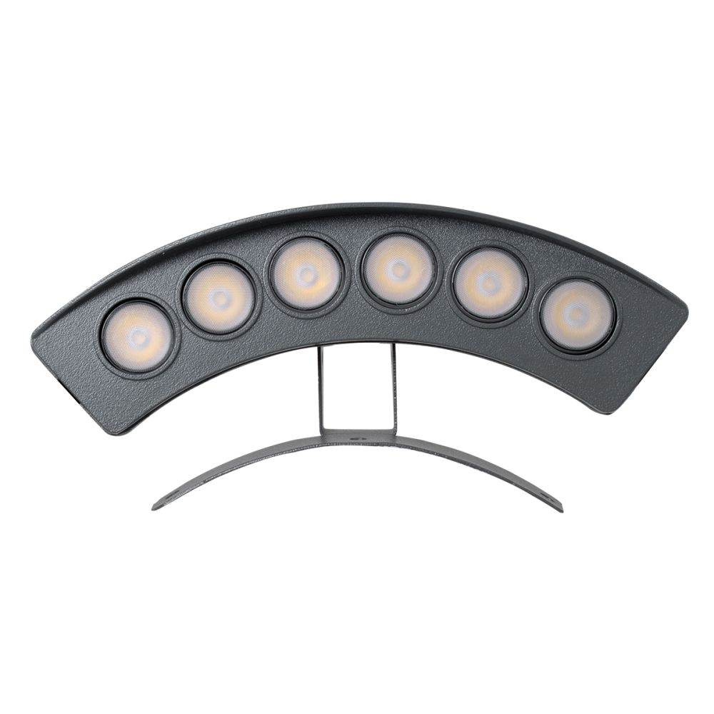 GLOBOSTAR® TREEPLANTE 90457 Κυρτή Μπάρα Φωτισμού Wall Washer για Φυτά - Δέντρα LED 6W 690lm 15° DC 24V Αδιάβροχο IP67 Φυσικό Λευκό 4500K Dimmable - Bridgelux SMD Chip - Γκρι Ανθρακί - Μ17.5 x Π4.5 x Υ8cm - 3 Χρόνια Εγγύηση