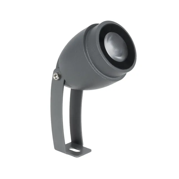 GLOBOSTAR® TREEGAL 90460 Φωτιστικό Σποτ για Φυτά - Δέντρα με Βάση Μπετού & Κορμού LED 3W 315lm 15° DC 24V Αδιάβροχο IP67 Ultra Θερμό Λευκό 2200K Dimmable - Bridgelux SMD Chip - Γκρι Ανθρακί - Μ5 x Π5 x Υ13cm - 3 Χρόνια Εγγύηση