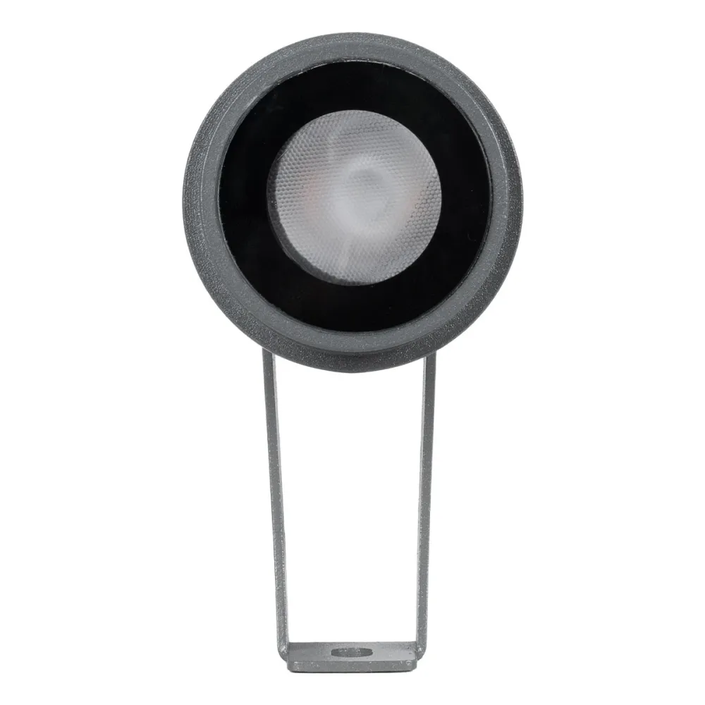 GLOBOSTAR® TREEGAL 90460 Φωτιστικό Σποτ για Φυτά - Δέντρα με Βάση Μπετού & Κορμού LED 3W 315lm 15° DC 24V Αδιάβροχο IP67 Ultra Θερμό Λευκό 2200K Dimmable - Bridgelux SMD Chip - Γκρι Ανθρακί - Μ5 x Π5 x Υ13cm - 3 Χρόνια Εγγύηση