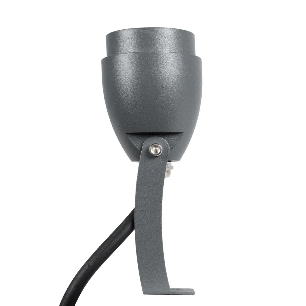 GLOBOSTAR® TREEGAL 90460 Φωτιστικό Σποτ για Φυτά - Δέντρα με Βάση Μπετού & Κορμού LED 3W 315lm 15° DC 24V Αδιάβροχο IP67 Ultra Θερμό Λευκό 2200K Dimmable - Bridgelux SMD Chip - Γκρι Ανθρακί - Μ5 x Π5 x Υ13cm - 3 Χρόνια Εγγύηση