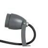 GLOBOSTAR® TREEGAL 90460 Φωτιστικό Σποτ για Φυτά - Δέντρα με Βάση Μπετού & Κορμού LED 3W 315lm 15° DC 24V Αδιάβροχο IP67 Ultra Θερμό Λευκό 2200K Dimmable - Bridgelux SMD Chip - Γκρι Ανθρακί - Μ5 x Π5 x Υ13cm - 3 Χρόνια Εγγύηση