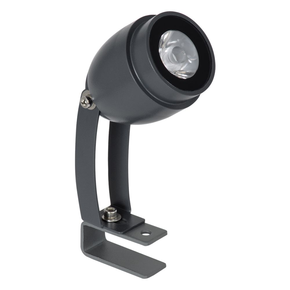GLOBOSTAR® TREEGAL 90462 Φωτιστικό Σποτ για Φυτά - Δέντρα με Βάση Μπετού & Κορμού LED 3W 345lm 15° DC 24V Αδιάβροχο IP67 Φυσικό Λευκό 4500K Dimmable - Bridgelux SMD Chip - Γκρι Ανθρακί - Μ5 x Π5 x Υ14.7cm - 3 Χρόνια Εγγύηση