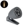 GLOBOSTAR® TREESPO 90469 Φωτιστικό Σποτ για Φυτά - Δέντρα LED 12W 1320lm 15° DC 24V Αδιάβροχο IP65 Θερμό Λευκό 2700K Dimmable - Bridgelux SMD Chip - Γκρι Ανθρακί - Μ9 x Π11 x Υ9cm - 3 Χρόνια Εγγύηση