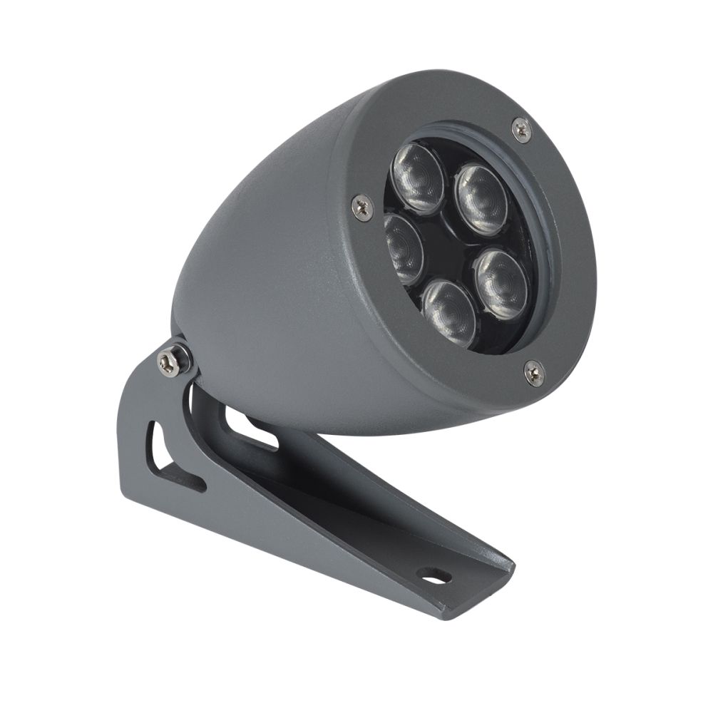GLOBOSTAR® TREESPO 90469 Φωτιστικό Σποτ για Φυτά - Δέντρα LED 12W 1320lm 15° DC 24V Αδιάβροχο IP65 Θερμό Λευκό 2700K Dimmable - Bridgelux SMD Chip - Γκρι Ανθρακί - Μ9 x Π11 x Υ9cm - 3 Χρόνια Εγγύηση