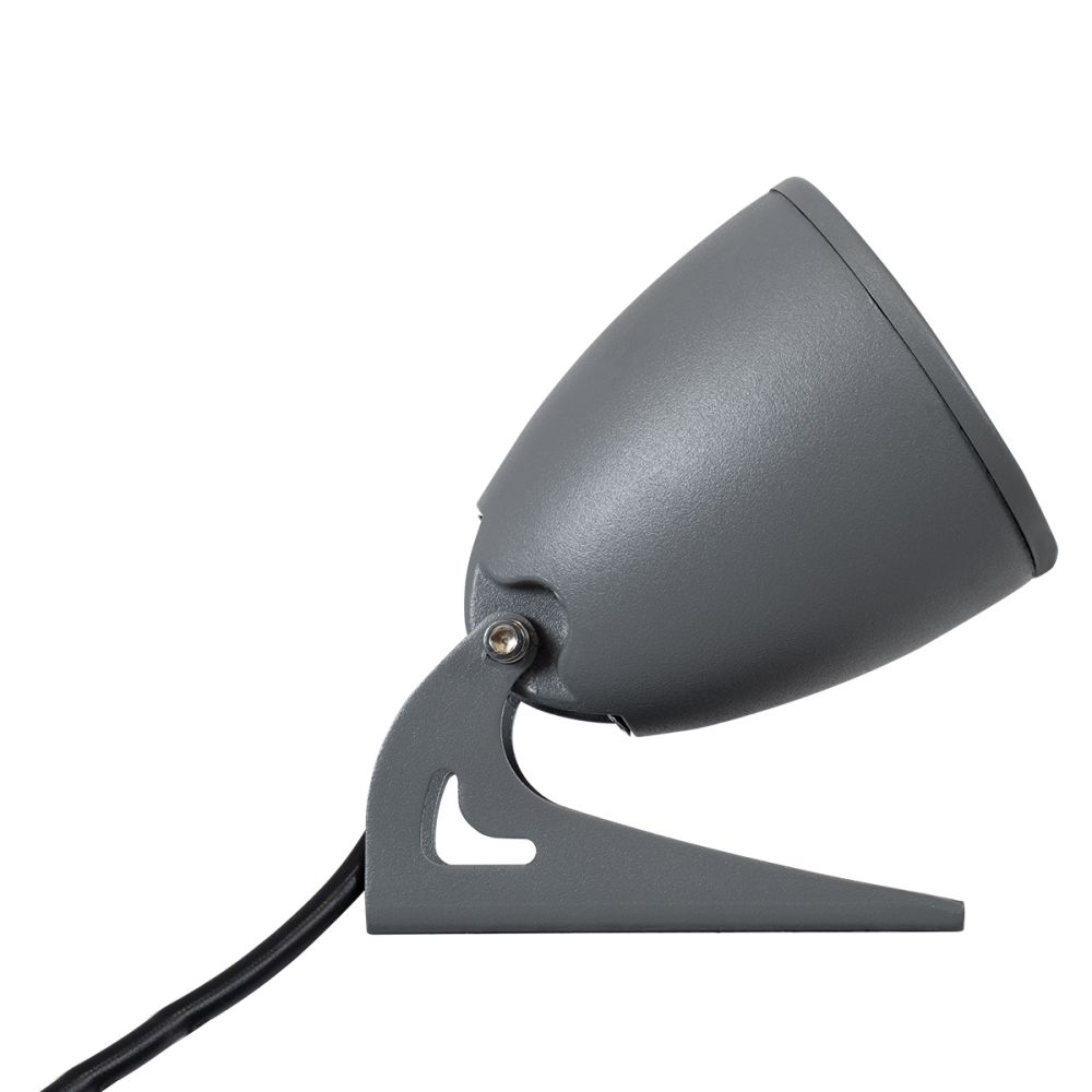 GLOBOSTAR® TREESPO 90469 Φωτιστικό Σποτ για Φυτά - Δέντρα LED 12W 1320lm 15° DC 24V Αδιάβροχο IP65 Θερμό Λευκό 2700K Dimmable - Bridgelux SMD Chip - Γκρι Ανθρακί - Μ9 x Π11 x Υ9cm - 3 Χρόνια Εγγύηση