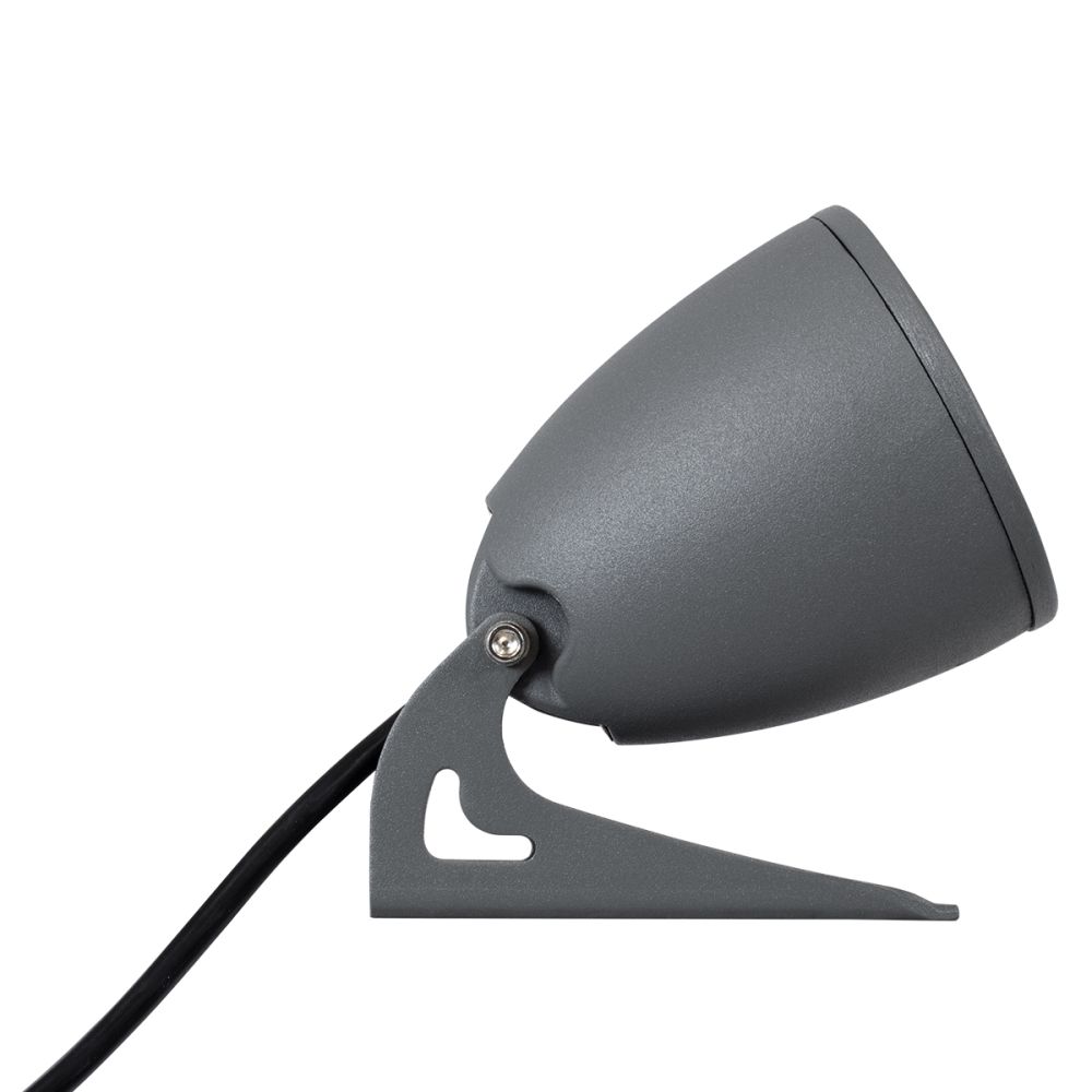 GLOBOSTAR® TREESPO 90471 Φωτιστικό Σποτ για Φυτά - Δέντρα LED 12W 1260lm 15° DC 24V Αδιάβροχο IP67 Πολύχρωμο RGBW Dimmable DMX512 - Bridgelux SMD Chip - Γκρι Ανθρακί - Μ9 x Π11 x Υ9cm - 3 Χρόνια Εγγύηση
