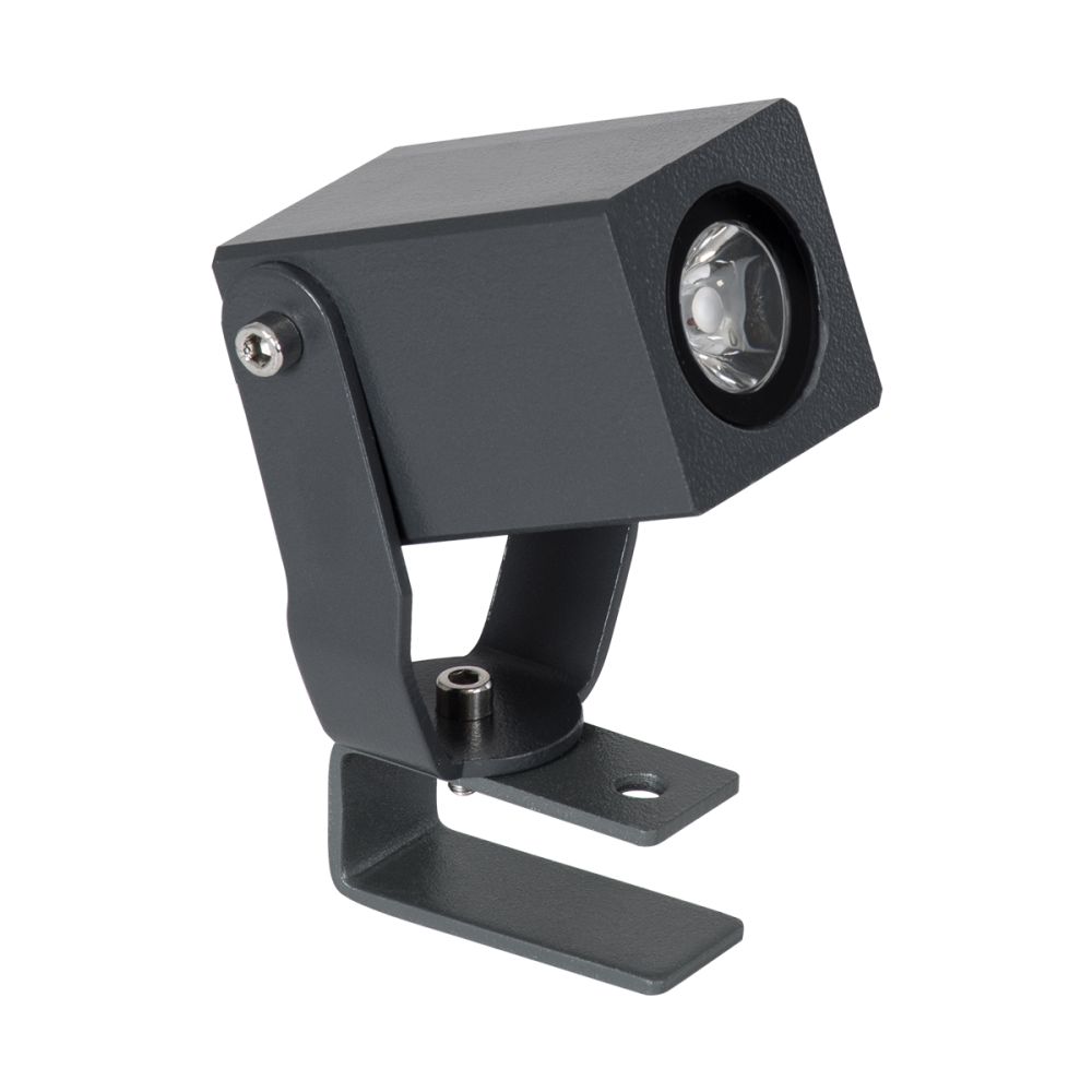 GLOBOSTAR® TREEMARO 90472 Φωτιστικό Σποτ για Φυτά - Δέντρα LED 3W 330lm 8° DC 24V Αδιάβροχο IP67 Θερμό Λευκό 2700K Dimmable - Bridgelux SMD Chip - Γκρι Ανθρακί - Μ3.5 x Π6.4 x Υ10cm - 3 Χρόνια Εγγύηση