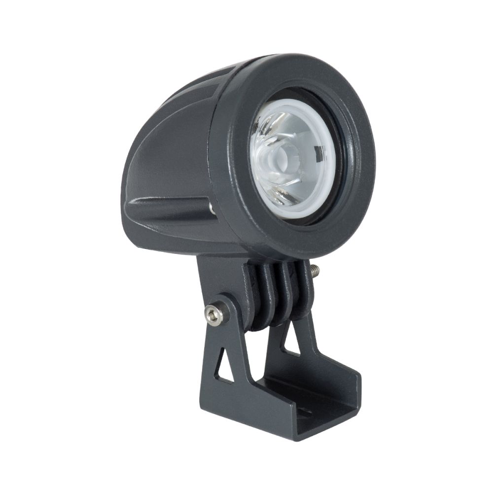 GLOBOSTAR® TREEDITA 90474 Φωτιστικό Σποτ για Φυτά - Δέντρα LED 3W 330lm 8° DC 24V Αδιάβροχο IP67 Θερμό Λευκό 2700K Dimmable - Bridgelux SMD Chip - Γκρι Ανθρακί - Μ5.7 x Π6.5 x Υ9.8cm - 3 Χρόνια Εγγύηση