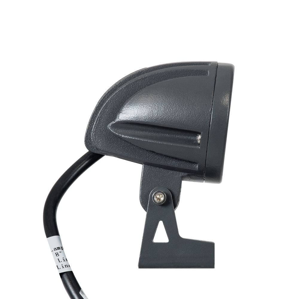 GLOBOSTAR® TREEDITA 90474 Φωτιστικό Σποτ για Φυτά - Δέντρα LED 3W 330lm 8° DC 24V Αδιάβροχο IP67 Θερμό Λευκό 2700K Dimmable - Bridgelux SMD Chip - Γκρι Ανθρακί - Μ5.7 x Π6.5 x Υ9.8cm - 3 Χρόνια Εγγύηση