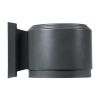GLOBOSTAR® WALLLIGHT-GONA 90483 Μοντέρνο Φωτιστικό Τοίχου - Απλίκα LED 24W 2160lm 5° DC 24V Αδιάβροχο IP67 Θερμό Λευκό 2700K - CREE COB Chip & TÜV SÜD Driver - Γκρι Ανθρακί Ματ - Μ13 x Π16.5 x Υ5cm - 3 Χρόνια Εγγύηση
