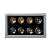 GloboStar® FLOOD-DENA 90486 Επιτοίχιος Προβολέας Wall Washer για Φωτισμό Κτιρίων - Απλίκα & Δαπέδου LED 16W 1520lm 5° DC 24V Αδιάβροχο IP67 Μ15.5 x Π13 x Υ9.1cm Φυσικό Λευκό 4500K - Γκρι Ανθρακί - 3 Years Warranty