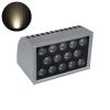 GloboStar® FLOOD-DENA 90488 Επιτοίχιος Προβολέας Wall Washer για Φωτισμό Κτιρίων - Απλίκα & Δαπέδου LED 30W 2850lm 5° DC 24V Αδιάβροχο IP67 Μ18.5 x Π13 x Υ12cm Φυσικό Λευκό 4500K - Γκρι Ανθρακί - 3 Years Warranty