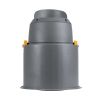 GloboStar® FLOOD-SIMA 90494 Κινούμενος Προβολέας - Σποτ Φωτισμού Wall Washer με Αντιθαμβωτική Γρίλια για Φωτισμό Κτιρίων LED 24W 2040lm 30° DC 24V Αδιάβροχο IP67 Μ14.5 x Π24.2 x Υ22.5cm RGBW DMX512 - Γκρι Ανθρακί - 3 Years Warranty