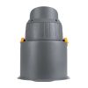 GloboStar® FLOOD-SIMA 90494 Κινούμενος Προβολέας - Σποτ Φωτισμού Wall Washer με Αντιθαμβωτική Γρίλια για Φωτισμό Κτιρίων LED 24W 2040lm 30° DC 24V Αδιάβροχο IP67 Μ14.5 x Π24.2 x Υ22.5cm RGBW DMX512 - Γκρι Ανθρακί - 3 Years Warranty