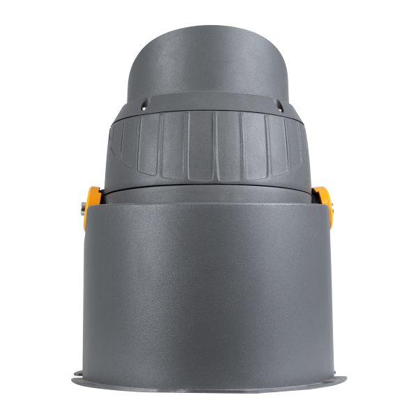 GloboStar® FLOOD-SIMA 90496 Κινούμενος Προβολέας - Σποτ Φωτισμού Wall Washer με Αντιθαμβωτική Γρίλια για Φωτισμό Κτιρίων LED 36W 3060lm 30° DC 24V Αδιάβροχο IP67 Μ21 x Π26 x Υ27cm RGBW DMX512 - Γκρι Ανθρακί - 3 Years Warranty