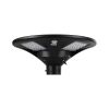 GLOBOSTAR® PARK 90501 Φωτιστικό Κεφαλής Post Top Πλατείας/Πάρκου/Κήπου με Ασύρματο Χειριστήριο LED 20W 800lm 120° με Ενσωματωμένο Φωτοβολταϊκό Panel 6V 20W & Επαναφορτιζόμενη Μπαταρία Li-ion 3.2V 25000mAh με Αισθητήρα Κίνησης-Ημέρας-Νύχτας Αδιάβροχο I