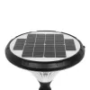 GLOBOSTAR® SQUARE 90503 Φωτιστικό Κεφαλής Post Top Πλατείας/Πάρκου/Κήπου LED 40W 1600lm 120° DC 5V με Ενσωματωμένο Φωτοβολταϊκό Panel 5V 25W & Επαναφορτιζόμενη Μπαταρία Li-ion 3.2V 30000mAh με Αισθητήρα Κίνησης-Ημέρας-Νύχτας Αδιάβροχο IP65 Θερμό Λευκό