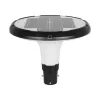 Globostar® SQUARE 90504 Φωτιστικό Κεφαλής Post Top Πλατείας/Πάρκου/Κήπου LED 25W 1000lm με Ανιχνευτή Κίνησης και Αισθητήρα Νυχτός IP65 Ψυχρό Λευκό 6000K - 2 Χρόνια Εγγύηση