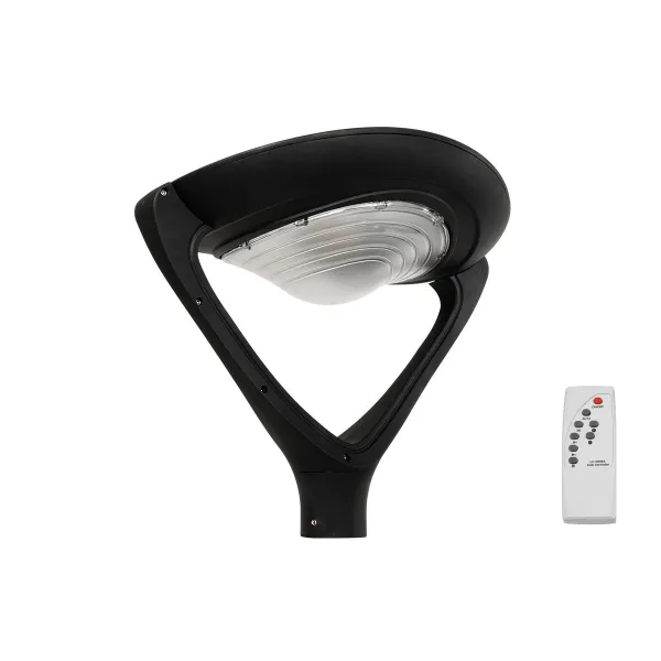 GLOBOSTAR® SQUARE 90507 Φωτιστικό Στύλου/Κολώνας Πλατείας/Πάρκου/Κήπου με Ασύρματο Χειριστήριο LED 20W 800lm 120° Ενσωματωμένο Φωτοβολταϊκό Panel 6V 20W & Επαναφορτιζόμενη Μπαταρία Li-ion 3.2V 20000mAh με Αισθητήρα Κίνησης-Ημέρας-Νύχτας Αδιάβροχο IP65