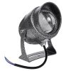 GloboStar® SPOT-XENIA 90509 Σποτ Φωτισμου Wall Washer LED 16W 1600lm 3° DC 24V Αδιάβροχο IP65 Φ9 x Υ12cm Ψυχρό Λευκό 6000K Dimmable - Σφυρήλατο Γκρι - 3 Years Warranty