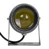 GloboStar® SPOT-XENIA 90509 Σποτ Φωτισμου Wall Washer LED 16W 1600lm 3° DC 24V Αδιάβροχο IP65 Φ9 x Υ12cm Ψυχρό Λευκό 6000K Dimmable - Σφυρήλατο Γκρι - 3 Years Warranty