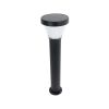 GLOBOSTAR® SOLARDIS 90523 Φωτιστικό Κολωνάκι Κήπου LED 10W 180lm 120° με Ενσωματωμένο Φωτοβολταϊκό Panel 6V 5W & Επαναφορτιζόμενη Μπαταρία Li-ion 3.2V 6000mAh με Αισθητήρα Ημέρας-Νύχτας Αδιάβροχο IP65 Ψυχρό Λευκό 6000K - Μαύρο - Μ24 x Π24 x Υ88cm - 2 