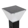 GLOBOSTAR® VEGGIE 90524 Φωτιστικό Κολωνάκι Κήπου LED 10W 500lm 120° με Ενσωματωμένο Φωτοβολταϊκό Panel 6V 2W & Επαναφορτιζόμενη Μπαταρία Li-ion 3.2V 6000mAh με Αισθητήρα Ημέρας-Νύχτας Αδιάβροχο IP65 All in One CCT 6000K-4500K - Sanan SMD Chip - Μαύρο 