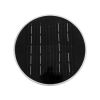 GLOBOSTAR® VEGGIE 90525 Φωτιστικό Κολωνάκι Κήπου LED 10W 500lm 120° με Ενσωματωμένο Φωτοβολταϊκό Panel 6V 2W & Επαναφορτιζόμενη Μπαταρία Li-ion 3.2V 1800mAh με Αισθητήρα Ημέρας-Νύχτας Αδιάβροχο IP65 Ψυχρό Λευκό 6000K - Sanan SMD Chip - Μαύρο- Μ23 x Π2