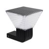 GLOBOSTAR® GRACIOUS 90529 Μοντέρνο Φωτιστικό Τοίχου - Απλίκα LED 10W 500lm 120° με Ενσωματωμένο Φωτοβολταϊκό Panel 6V 2W & Επαναφορτιζόμενη Μπαταρία Li-ion 3.2V 1800mAh με Αισθητήρα Ημέρας-Νύχτας Αδιάβροχο IP65 Ρυθμιζόμενο Λευκό CCT με Διακόπτη στο Σώ