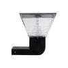 GLOBOSTAR® GRACIOUS 90529 Μοντέρνο Φωτιστικό Τοίχου - Απλίκα LED 10W 500lm 120° με Ενσωματωμένο Φωτοβολταϊκό Panel 6V 2W & Επαναφορτιζόμενη Μπαταρία Li-ion 3.2V 1800mAh με Αισθητήρα Ημέρας-Νύχτας Αδιάβροχο IP65 Ρυθμιζόμενο Λευκό CCT με Διακόπτη στο Σώ