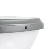 GLOBOSTAR® NATURE 90532 Φωτιστικό Κολωνάκι Κήπου LED 10W 500lm 120° DC 5V με Ενσωματωμένο Φωτοβολταϊκό Panel 6V 2W & Επαναφορτιζόμενη Μπαταρία Li-ion 3.2V 8000mAh με Αισθητήρα Ημέρας-Νύχτας Αδιάβροχο IP65 Ψυχρό Λευκό 6000K - Sanan SMD Chip - Γκρι Ανθρ